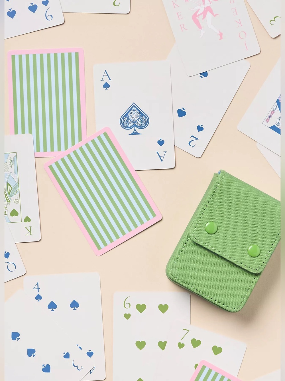 NWT Anthropologie "Decked Out" Playing Card Deck & Case - Picture 2 of 3